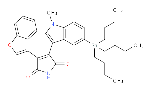 3-(benzofuran-3-yl)-4-(1-methyl-5-(tributylstannyl)-1H-indol-3-yl)-1H-pyrrole-2,5-dione