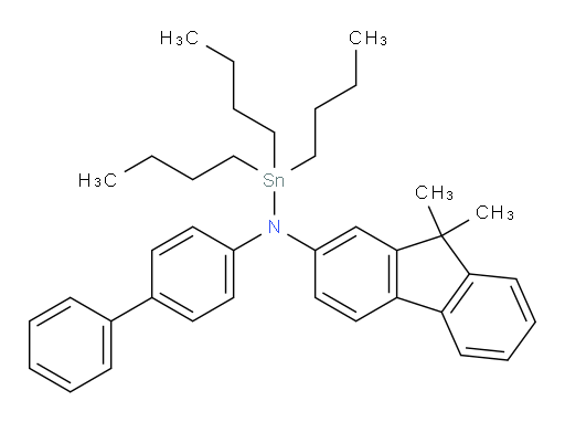 N-([1,1'-biphenyl]-4-yl)-1,1,1-tributyl-N-(9,9-dimethyl-9H-fluoren-2-yl)stannanamine