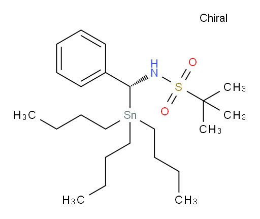 (R)-2-methyl-N-(phenyl(tributylstannyl)methyl)propane-2-sulfonamide