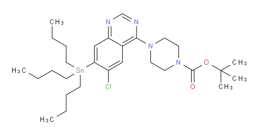 tert-butyl 4-(6-chloro-7-(tributylstannyl)quinazolin-4-yl)piperazine-1-carboxylate