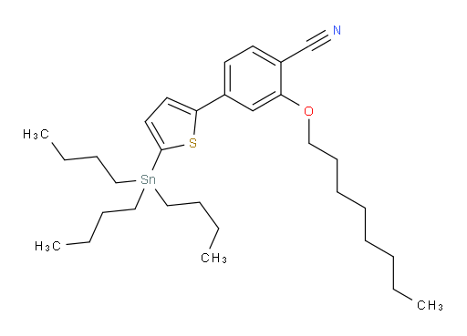 2-(octyloxy)-4-(5-(tributylstannyl)thiophen-2-yl)benzonitrile