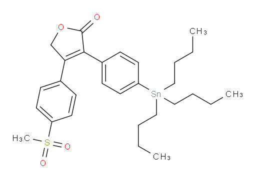 4-(4-(methylsulfonyl)phenyl)-3-(4-(tributylstannyl)phenyl)furan-2(5H)-one