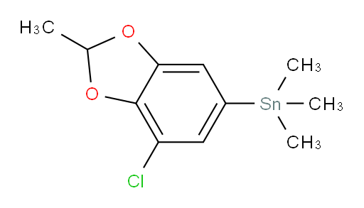 (7-chloro-2-methylbenzo[d][1,3]dioxol-5-yl)trimethylstannane