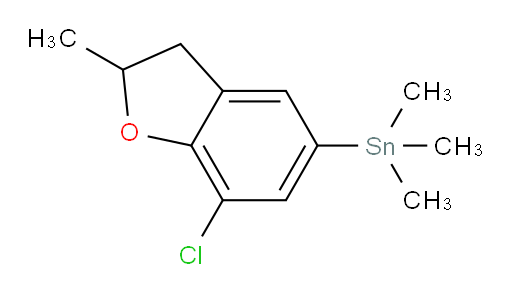 (7-chloro-2-methyl-2,3-dihydrobenzofuran-5-yl)trimethylstannane
