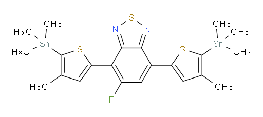 5-fluoro-4,7-bis(4-methyl-5-(trimethylstannyl)thiophen-2-yl)benzo[c][1,2,5]thiadiazole