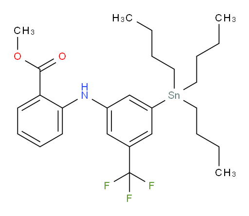 methyl 2-((3-(tributylstannyl)-5-(trifluoromethyl)phenyl)amino)benzoate