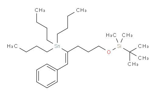 (Z)-tert-butyldimethyl((5-phenyl-4-(tributylstannyl)pent-4-en-1-yl)oxy)silane