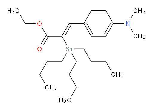(Z)-ethyl 3-(4-(dimethylamino)phenyl)-2-(tributylstannyl)acrylate