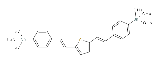 2,5-bis((E)-4-(trimethylstannyl)styryl)thiophene