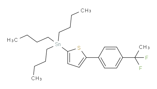 tributyl(5-(4-(1,1-difluoroethyl)phenyl)thiophen-2-yl)stannane