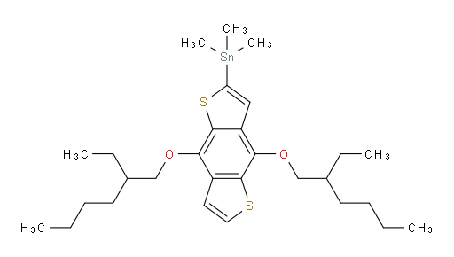 (4,8-bis((2-ethylhexyl)oxy)benzo[1,2-b:4,5-b']dithiophen-2-yl)trimethylstannane