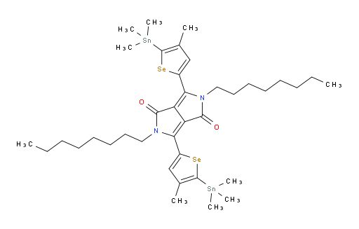 3,6-bis(4-methyl-5-(trimethylstannyl)selenophen-2-yl)-2,5-dioctylpyrrolo[3,4-c]pyrrole-1,4(2H,5H)-dione