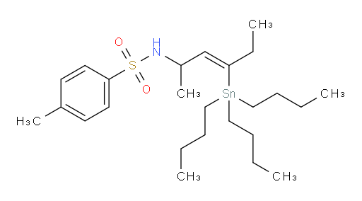 (Z)-4-methyl-N-(4-(tributylstannyl)hex-3-en-2-yl)benzenesulfonamide