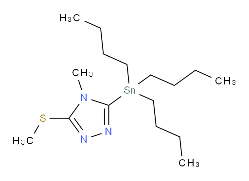 4-methyl-3-(methylthio)-5-(tributylstannyl)-4H-1,2,4-triazole