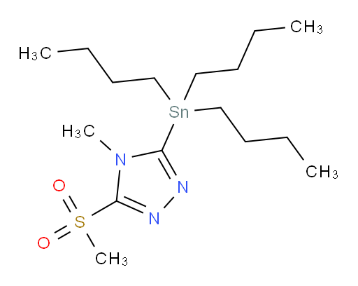 4-methyl-3-(methylsulfonyl)-5-(tributylstannyl)-4H-1,2,4-triazole
