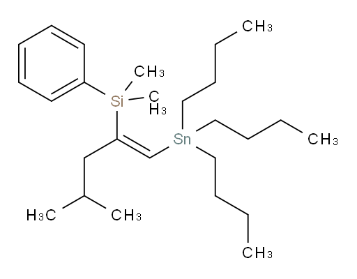 (Z)-dimethyl(4-methyl-1-(tributylstannyl)pent-1-en-2-yl)(phenyl)silane