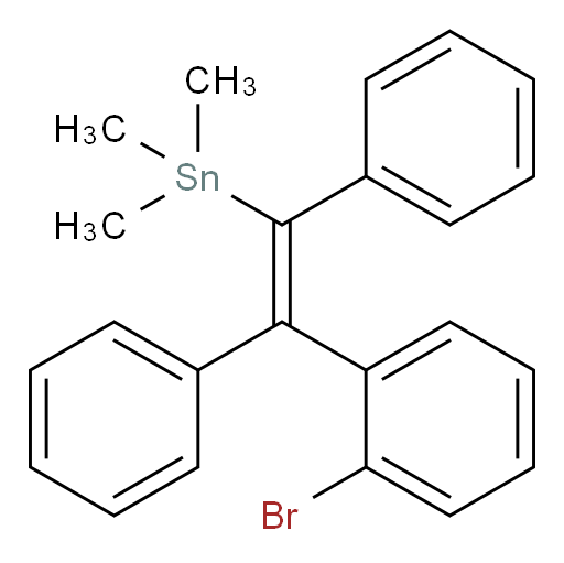 (E)-(2-(2-bromophenyl)-1,2-diphenylvinyl)trimethylstannane