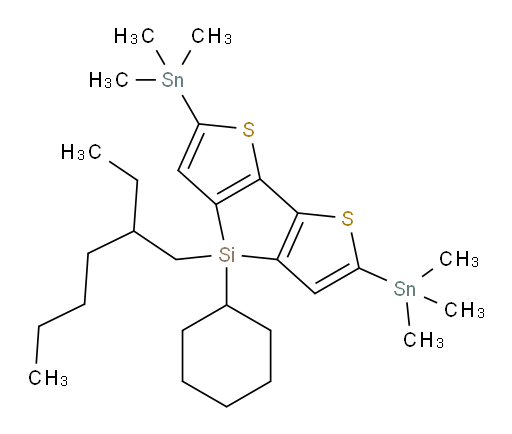 4-cyclohexyl-4-(2-ethylhexyl)-2,6-bis(trimethylstannyl)-4H-silolo[3,2-b:4,5-b']dithiophene
