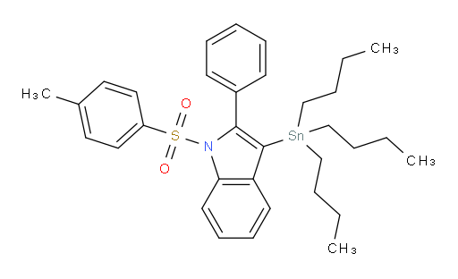 2-phenyl-1-tosyl-3-(tributylstannyl)-1H-indole
