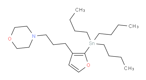 4-(3-(2-(tributylstannyl)furan-3-yl)propyl)morpholine