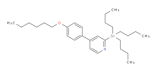 4-(4-(hexyloxy)phenyl)-2-(tributylstannyl)pyridine