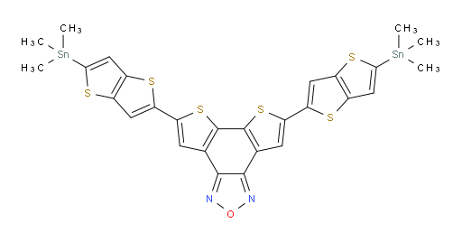 5,8-bis(5-(trimethylstannyl)thieno[3,2-b]thiophen-2-yl)dithieno[3',2':3,4;2'',3'':5,6]benzo[1,2-c][1,2,5]oxadiazole