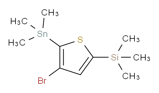(4-bromo-5-(trimethylstannyl)thiophen-2-yl)trimethylsilane