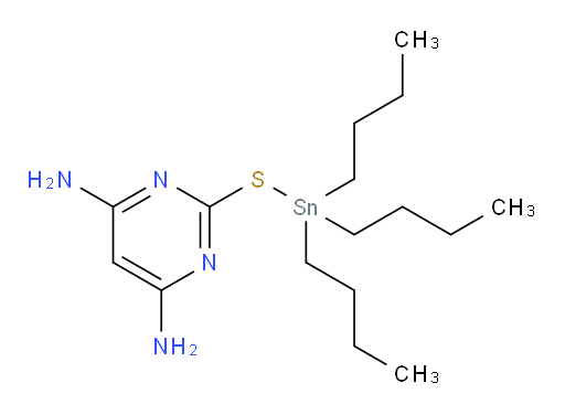 2-((tributylstannyl)thio)pyrimidine-4,6-diamine