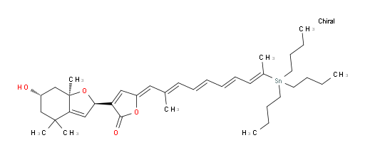 (Z)-3-((2R,6S,7aR)-6-hydroxy-4,4,7a-trimethyl-2,4,5,6,7,7a-hexahydrobenzofuran-2-yl)-5-((2E,4E,6E,8E)-2-methyl-9-(tributylstannyl)deca-2,4,6,8-tetraen-1-ylidene)furan-2(5H)-one