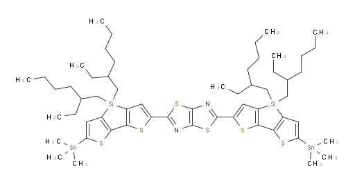 2,5-bis(4,4-bis(2-ethylhexyl)-6-(trimethylstannyl)-4H-silolo[3,2-b:4,5-b']dithiophen-2-yl)thiazolo[5,4-d]thiazole