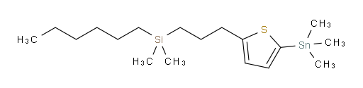 hexyldimethyl(3-(5-(trimethylstannyl)thiophen-2-yl)propyl)silane