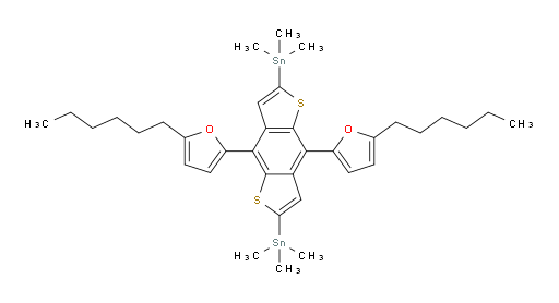 (4,8-bis(5-hexylfuran-2-yl)benzo[1,2-b:4,5-b']dithiophene-2,6-diyl)bis(trimethylstannane)