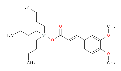 (E)-tributylstannyl 3-(3,4-dimethoxyphenyl)acrylate