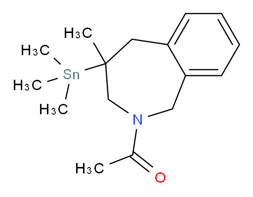1-(4-methyl-4-(trimethylstannyl)-4,5-dihydro-1H-benzo[c]azepin-2(3H)-yl)ethanone