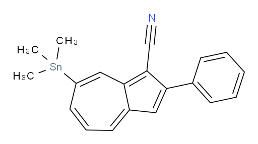 2-phenyl-7-(trimethylstannyl)azulene-1-carbonitrile