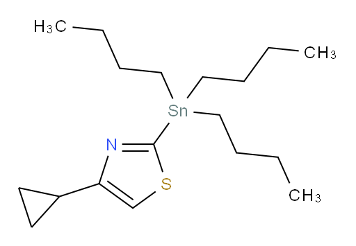 4-cyclopropyl-2-(tributylstannyl)thiazole