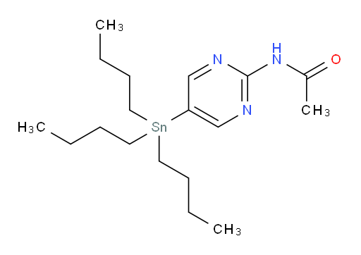 N-(5-(tributylstannyl)pyrimidin-2-yl)acetamide