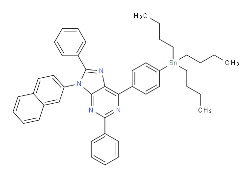9-(naphthalen-2-yl)-2,8-diphenyl-6-(4-(tributylstannyl)phenyl)-9H-purine