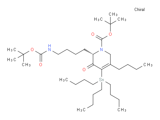 (S)-tert-butyl 6-(4-((tert-butoxycarbonyl)amino)butyl)-3-butyl-5-oxo-4-(tributylstannyl)-5,6-dihydropyridine-1(2H)-carboxylate