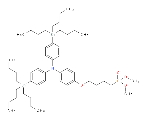 dimethyl (4-(4-(bis(4-(tributylstannyl)phenyl)amino)phenoxy)butyl)phosphonate
