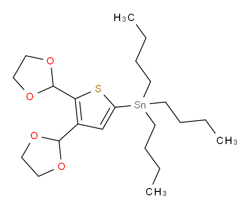 tributyl(4,5-di(1,3-dioxolan-2-yl)thiophen-2-yl)stannane