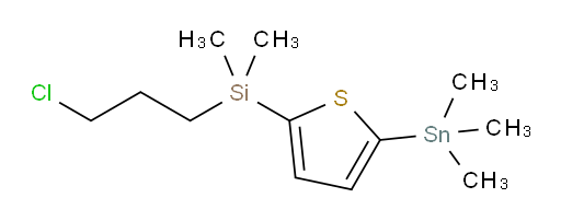 (3-chloropropyl)dimethyl(5-(trimethylstannyl)thiophen-2-yl)silane