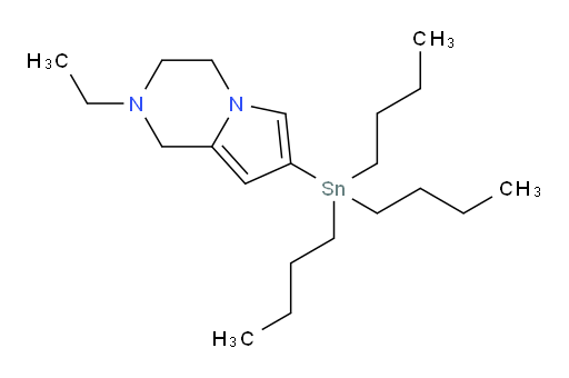 2-ethyl-7-(tributylstannyl)-1,2,3,4-tetrahydropyrrolo[1,2-a]pyrazine