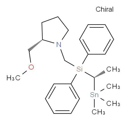 (S)-1-((diphenyl((S)-1-(trimethylstannyl)ethyl)silyl)methyl)-2-(methoxymethyl)pyrrolidine
