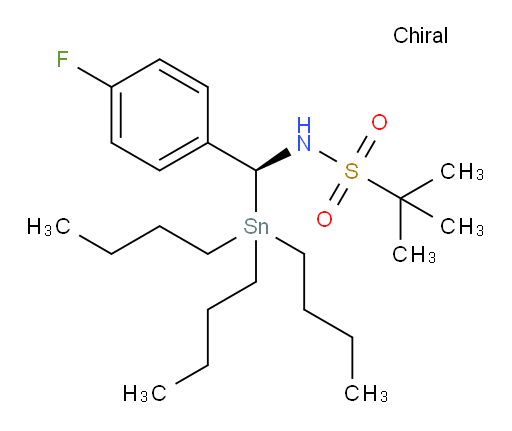 (S)-N-((4-fluorophenyl)(tributylstannyl)methyl)-2-methylpropane-2-sulfonamide