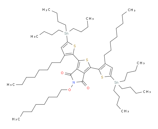 1,3-双(3-辛基-5-(三丁基锡基)噻吩-2-基)-5-(辛氧基)-4H-噻吩并[3,4-c]吡咯-4,6(5H)-二酮