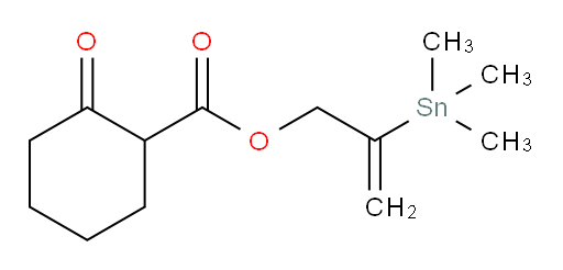 2-(trimethylstannyl)allyl 2-oxocyclohexanecarboxylate