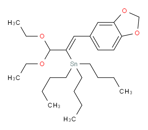 (Z)-(1-(benzo[d][1,3]dioxol-5-yl)-3,3-diethoxyprop-1-en-2-yl)tributylstannane