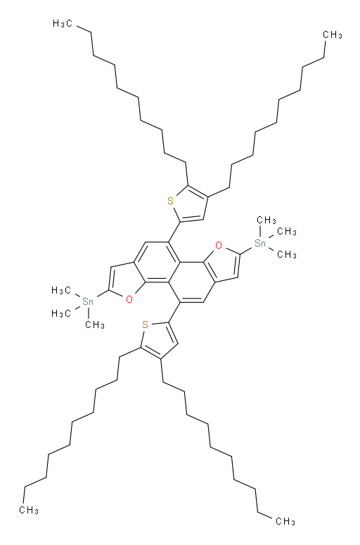 (4,9-bis(4,5-didecylthiophen-2-yl)naphtho[1,2-b:5,6-b']difuran-2,7-diyl)bis(trimethylstannane)