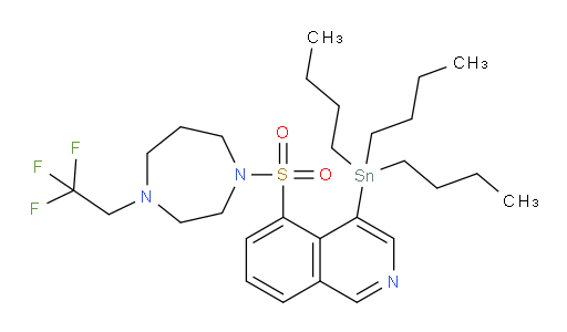 4-(tributylstannyl)-5-((4-(2,2,2-trifluoroethyl)-1,4-diazepan-1-yl)sulfonyl)isoquinoline
